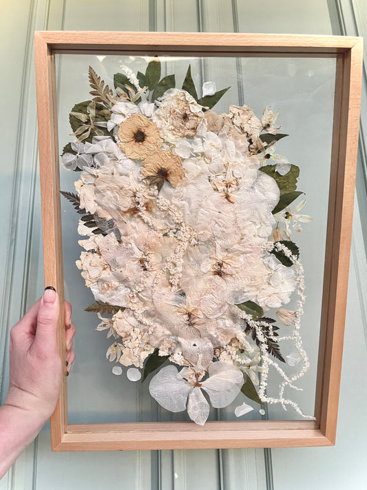 Pressed Flower Clear Floating Frame