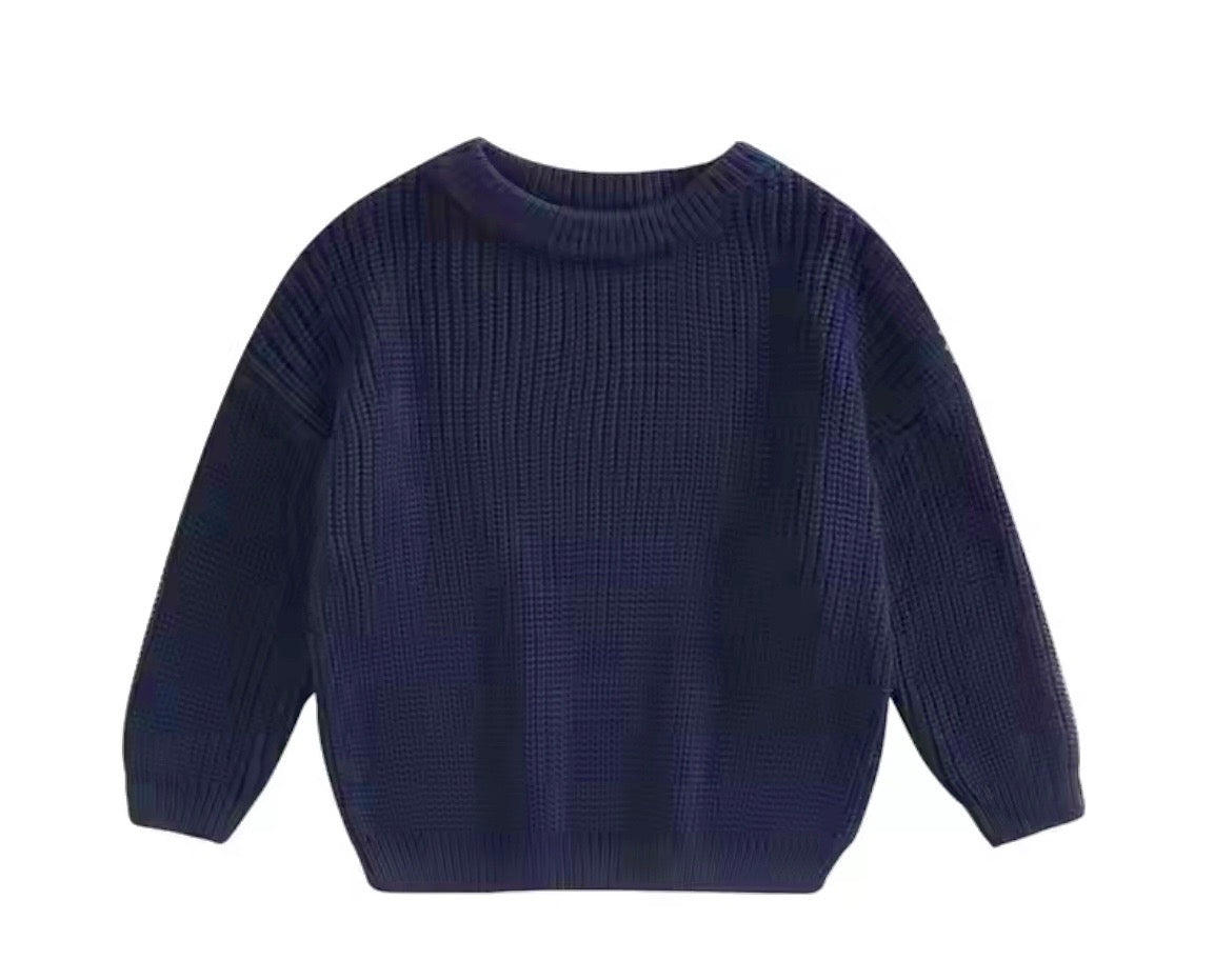 Navy Name Knit || Made to Order || Pre Order