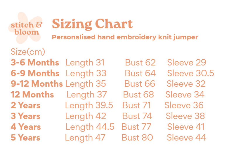 Personalised Hand Embroidery Jumper: Milk