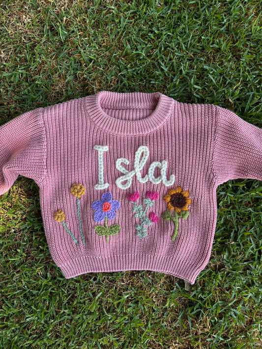 Rose Name Knit || Made to Order || Pre Order
