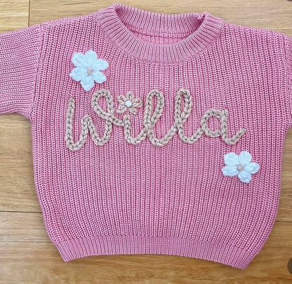 Rose Name Knit || Made to Order || Pre Order