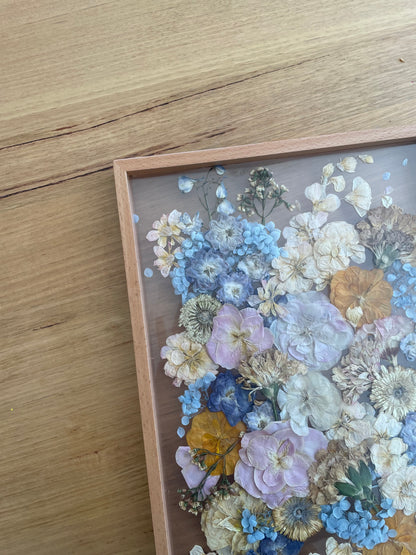 Pressed Flower Clear Floating Frame