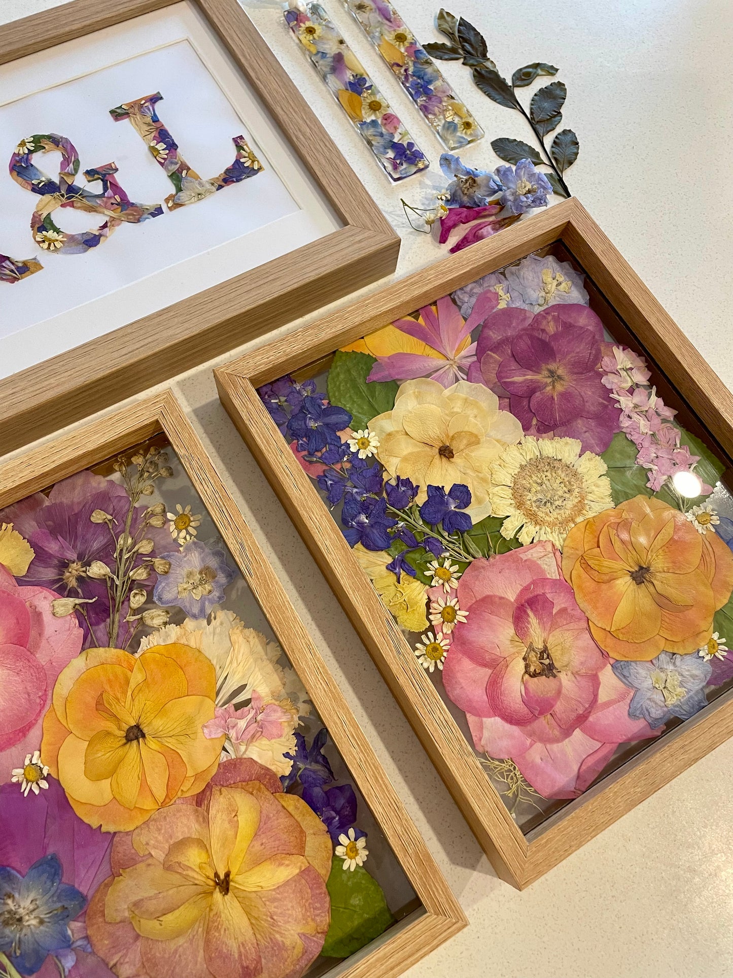 Pressed Flower Clear Floating Frame