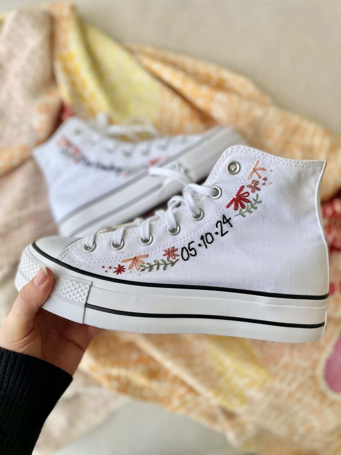 Custom Hand Embroidery Boots and Footwear