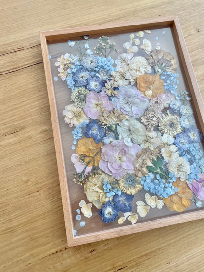 Pressed Flower Clear Floating Frame