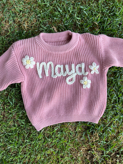 Rose Name Knit || Made to Order || Pre Order