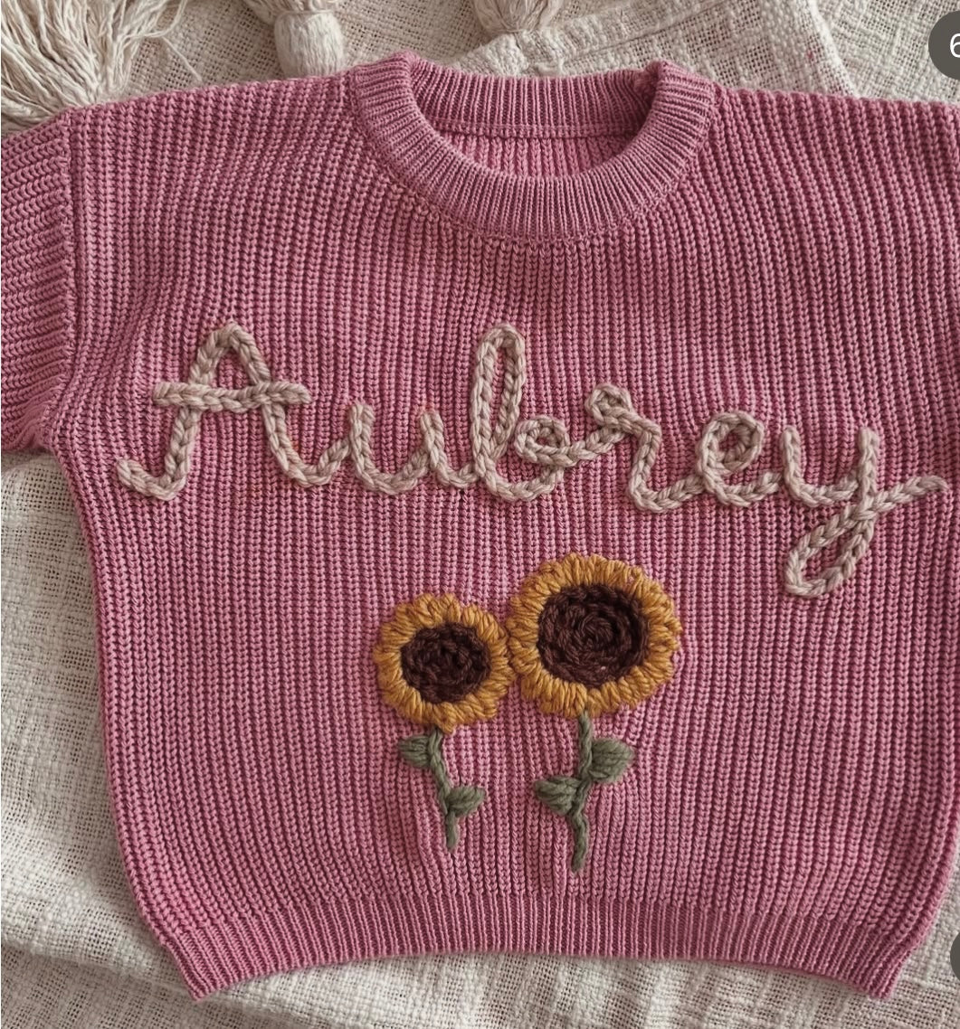 Rose Name Knit || Made to Order || Pre Order