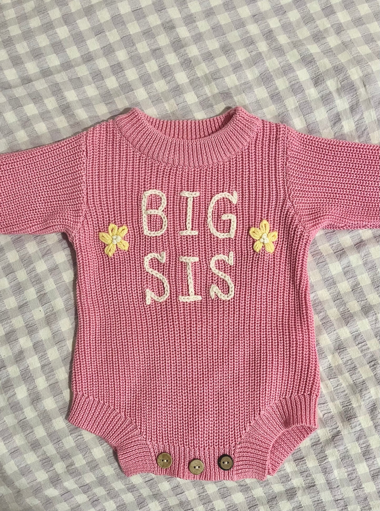 Embroidery Name Romper • Custom