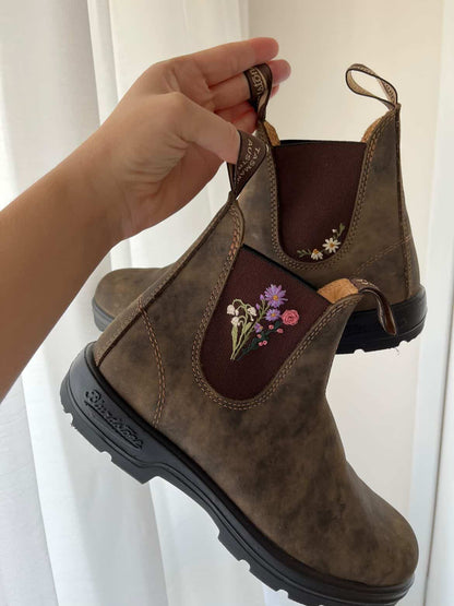 Custom Hand Embroidery Boots and Footwear
