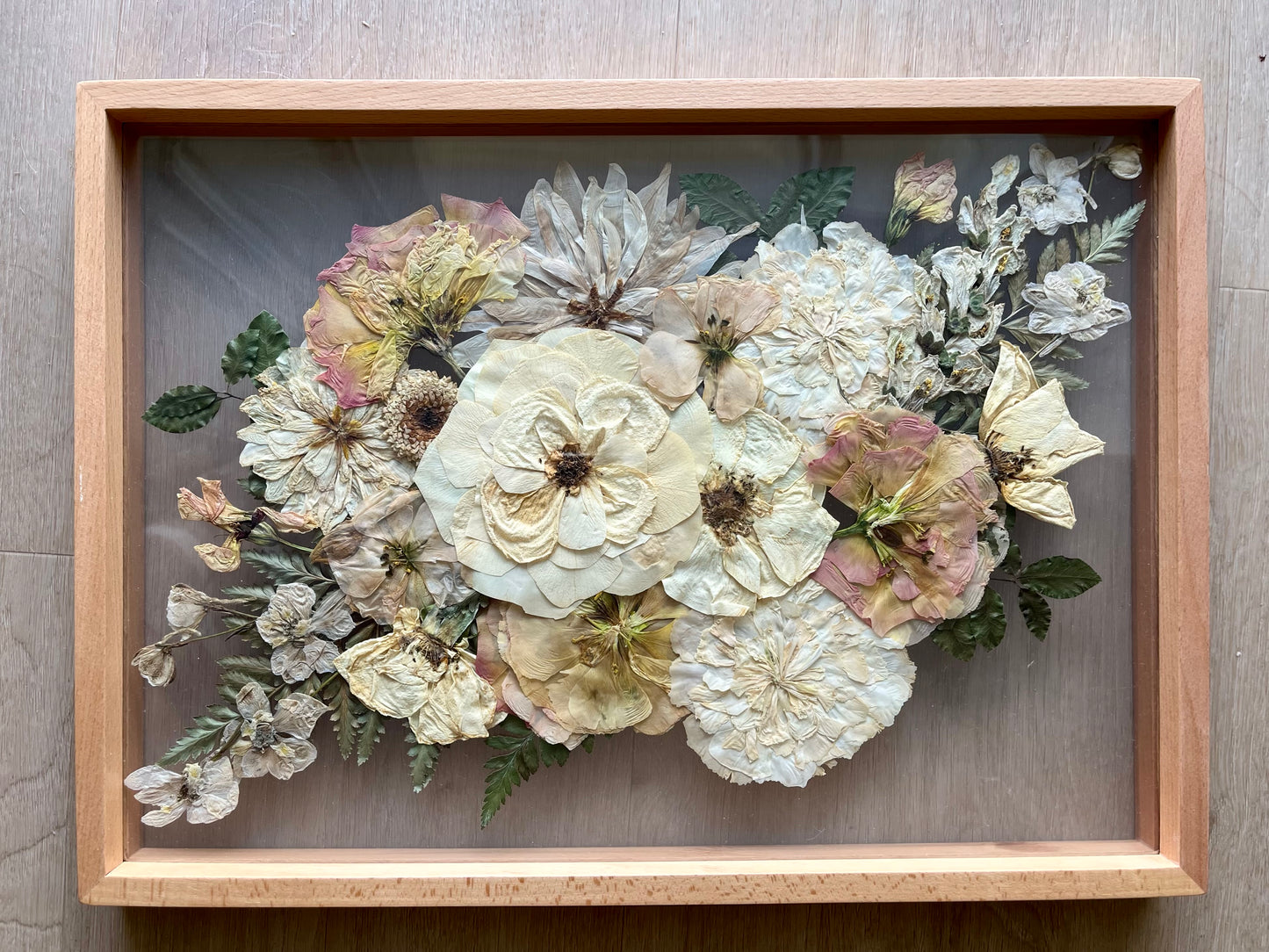 Pressed Flower Clear Floating Frame