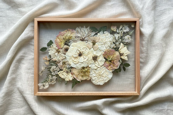 Clear Floating Pressed Flower Frame – Stitch and Bloom