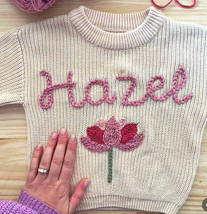 Milk Name Knit || Made to Order || Pre Order