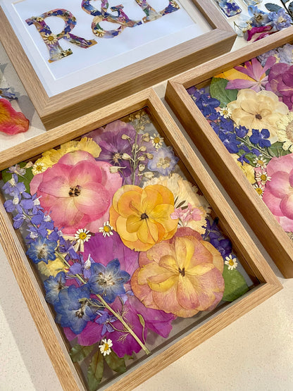 Pressed Flower Clear Floating Frame