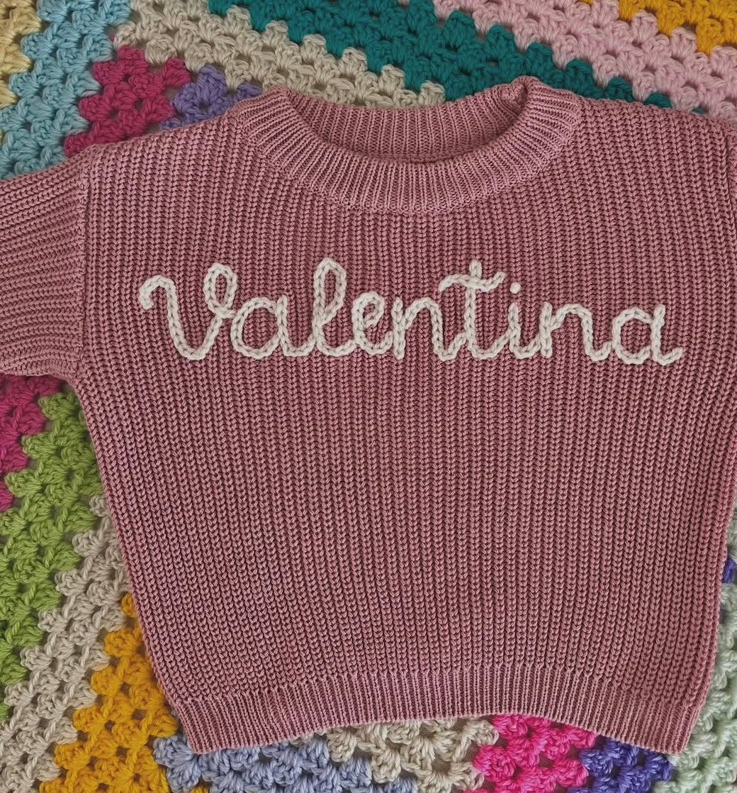 Rose Name Knit || Made to Order || Pre Order