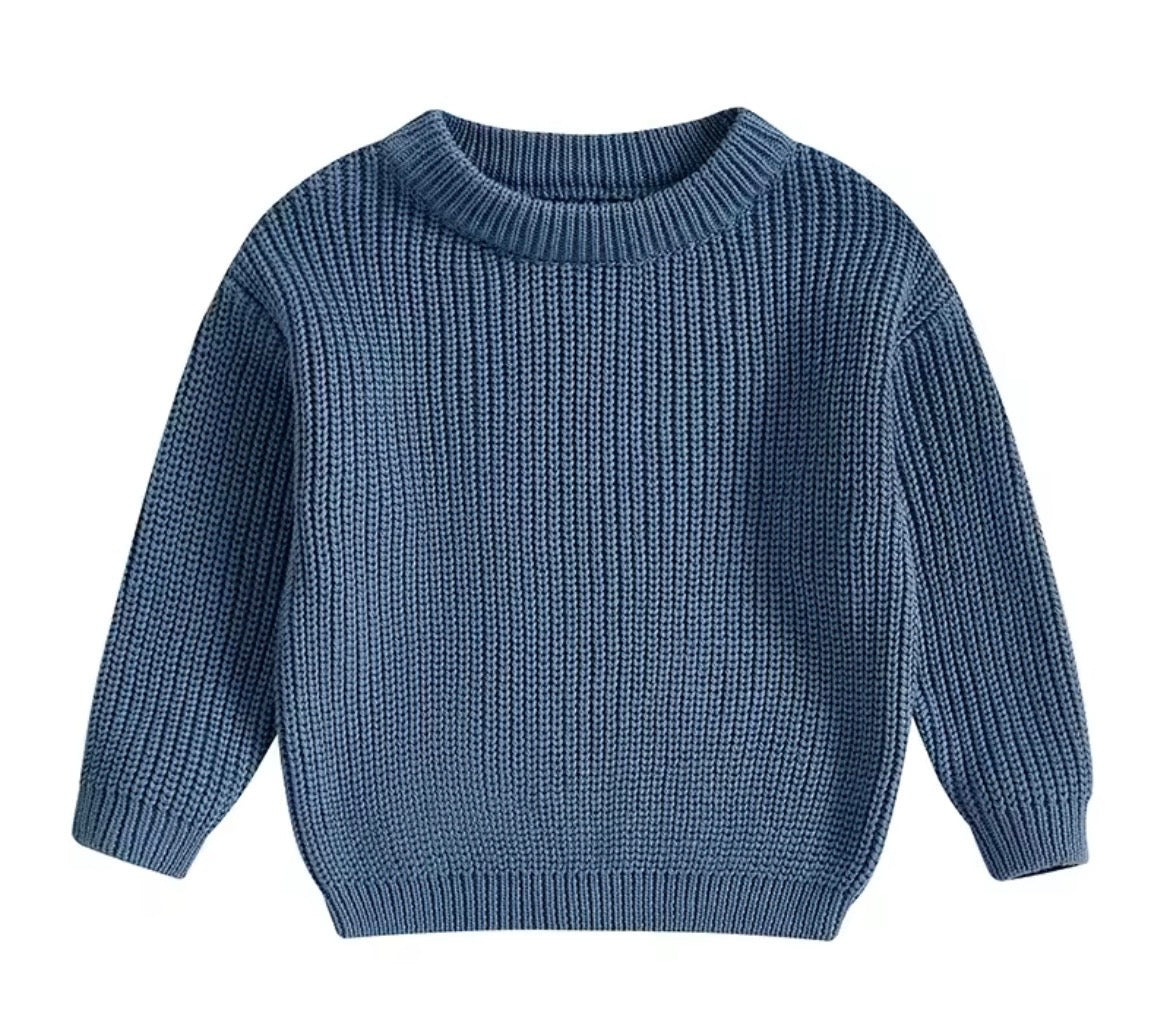 Denim Name Knit || Made to Order || Pre Order