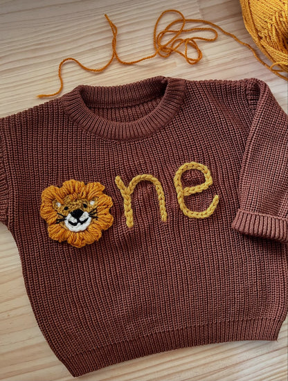 Rust Name Knit || Made to Order || Pre Order